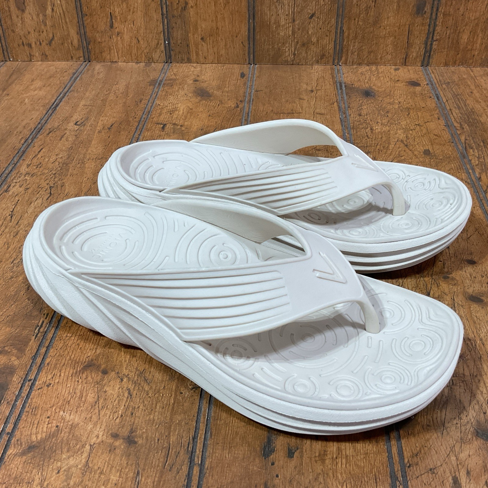 Vionic Tide Rx Women’s Orthotics Sandals Cushion Arch Support Cream White Size 8