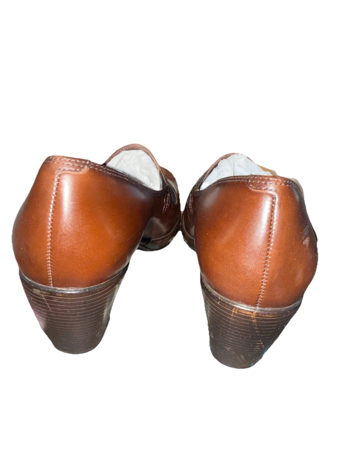 Dansko Beth Pumps Heels Brown Nappa Leather Slip On Womens Size EU40 US 9-9.5