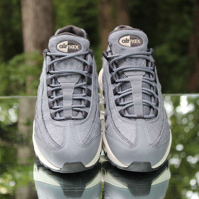 Nike Air Max 95 Premium Wool Men’s Size 8 Cool Grey Mushroom 538416-009