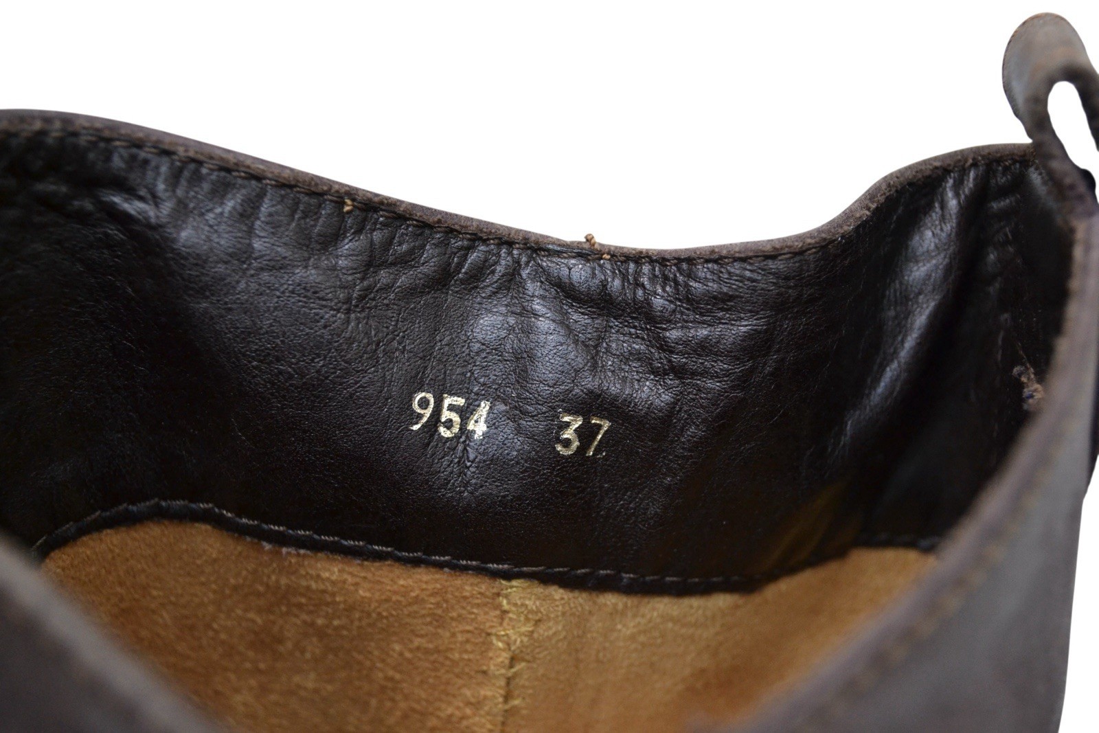 The Art Company 100% Leather Brown Western Biker Boots Size 37