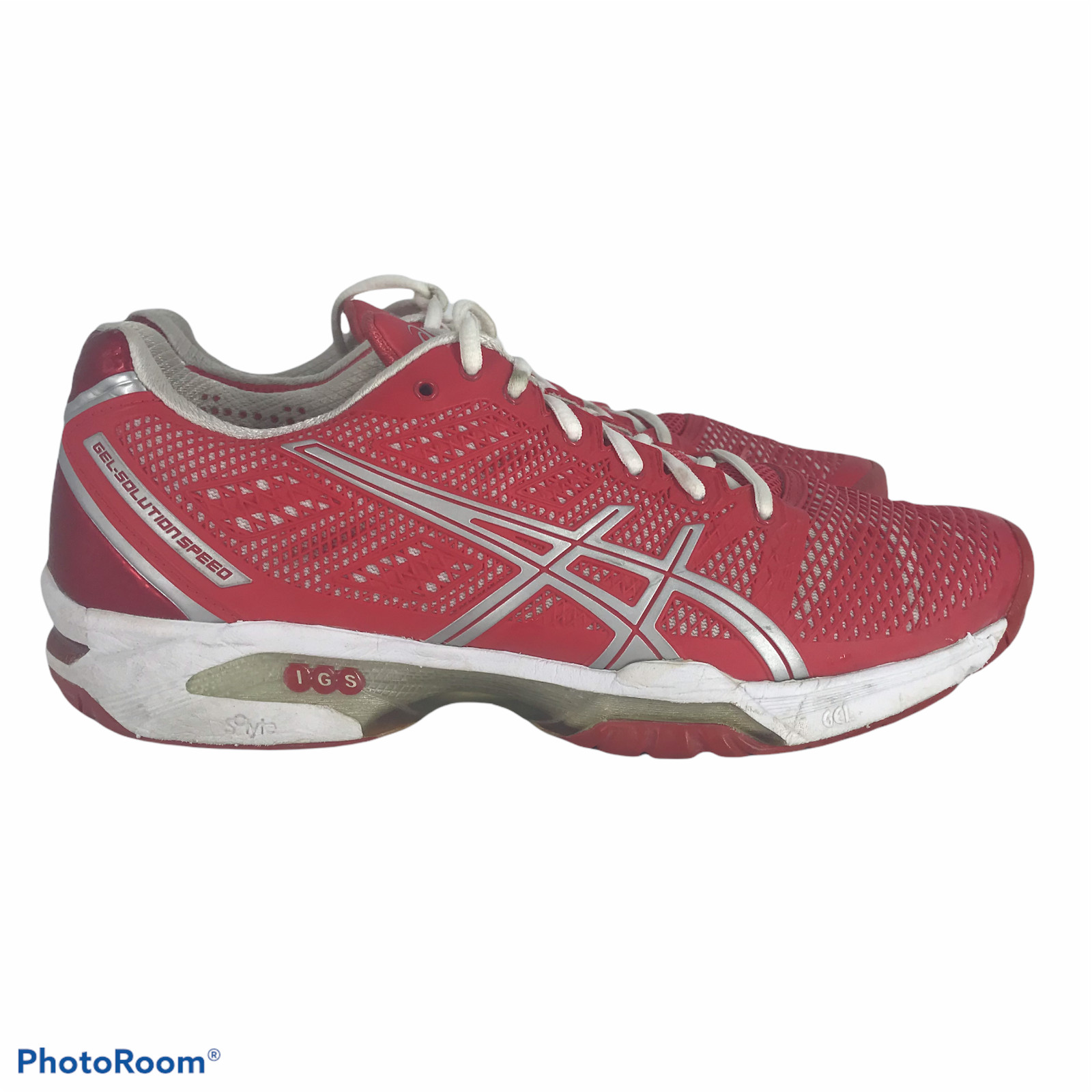 NOT AVAILABLE ASICS Sneakers Womens 9 IGS Gel Solutions Speed Red Running Shoes