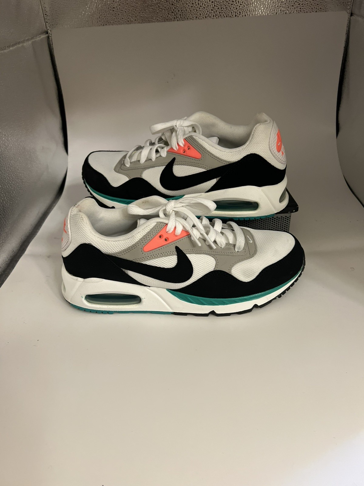 Nike Womens Air Max Correlate 511417-136 White Black Green Orange In Box Sz 8.5