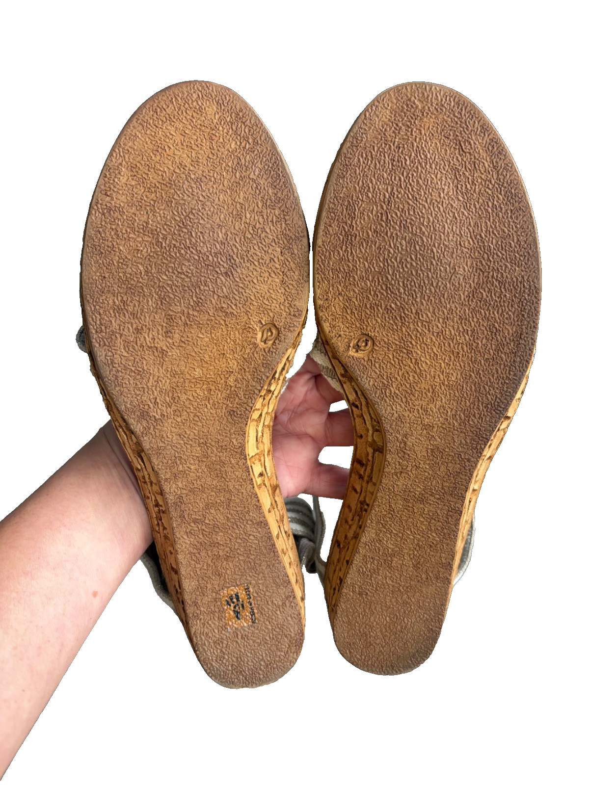 Peachtree Ankle Strap Wedge Sandals 1″ Cork Wedge Sandals (Charleston Shoe)