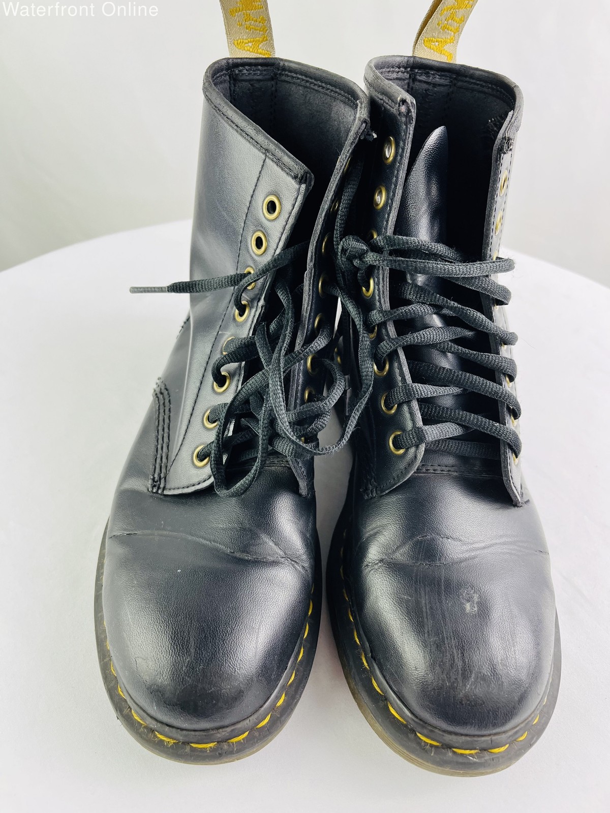 Dr. Martens 1460 Vegan Originals Black Smooth Leather Boots Size 7UK 9US Women