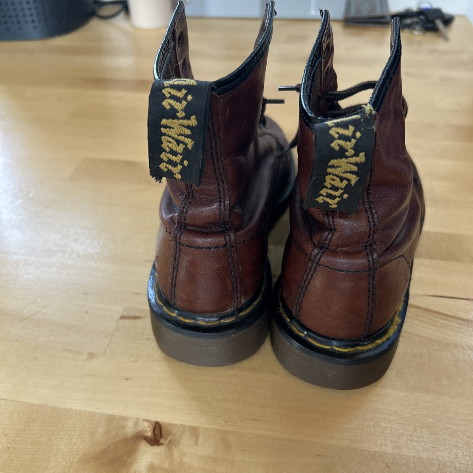 Dr. Martens Unisex Vintage 90s Made in England Boots Size 6 Mens/8 Womens Brown