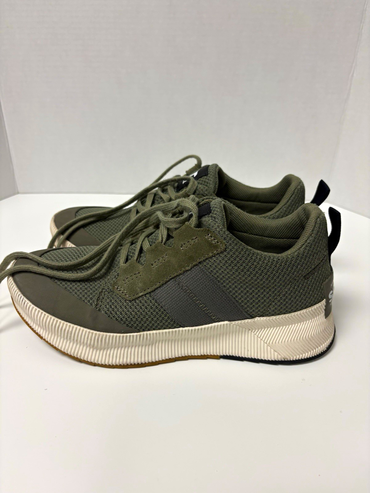 SOREL Women’s Green Mesh Lace-Up Low Top Sneakers Rubber Outsole NL4860-397