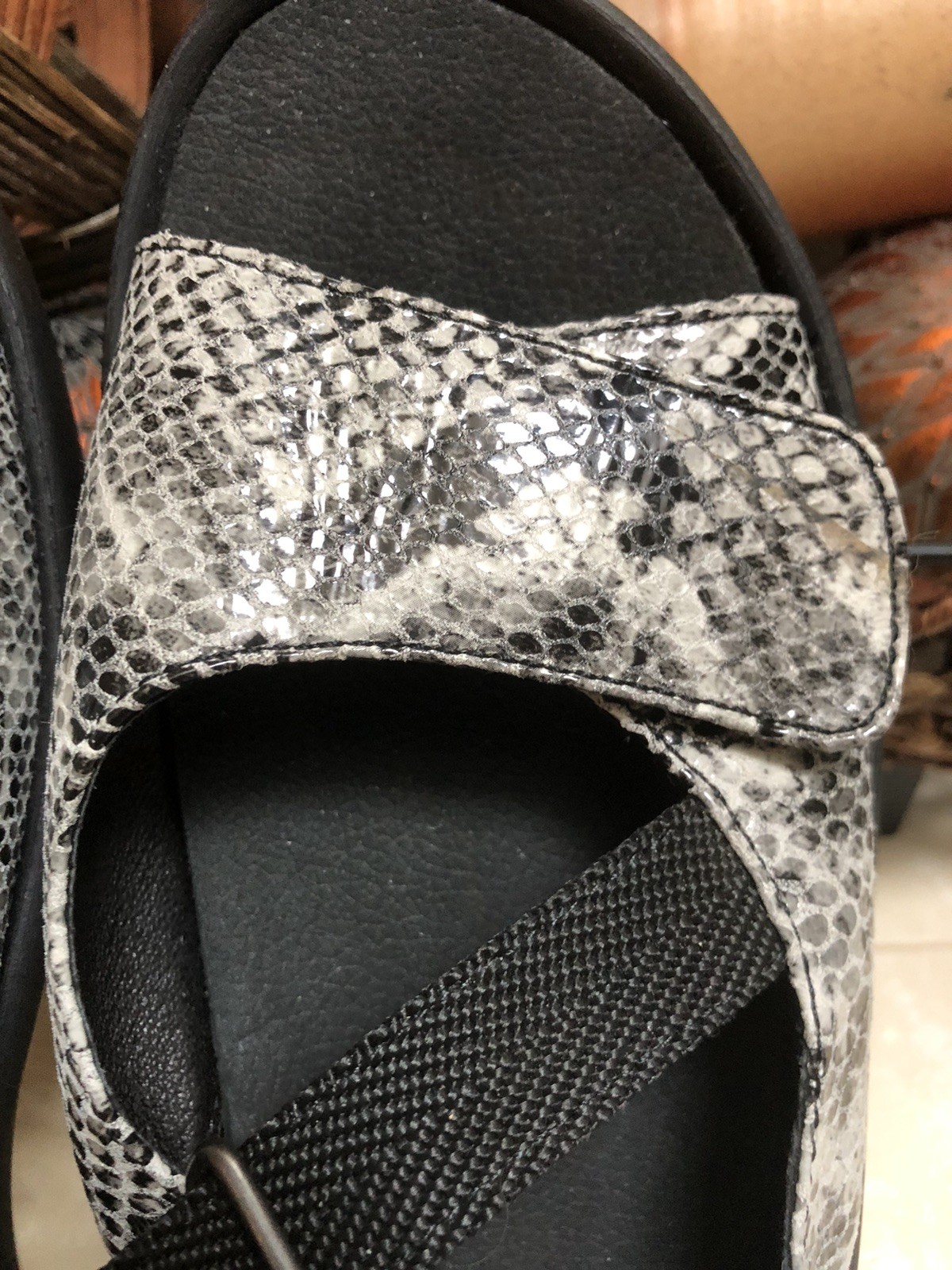 Wolky Lisse Comfort Sandals Black Multi Color Reptile EU 43 US 12 Women’s