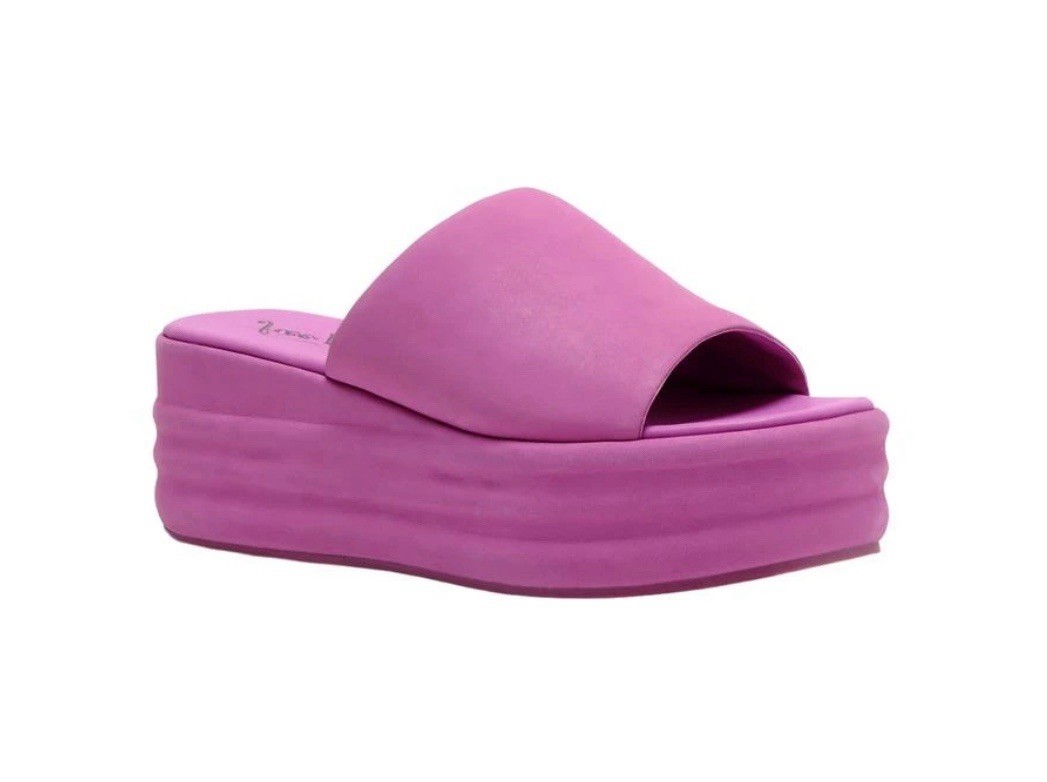 Free People Women’s Harbor Flatform Sandals Fuschia Flirt Size US 9 EU 40