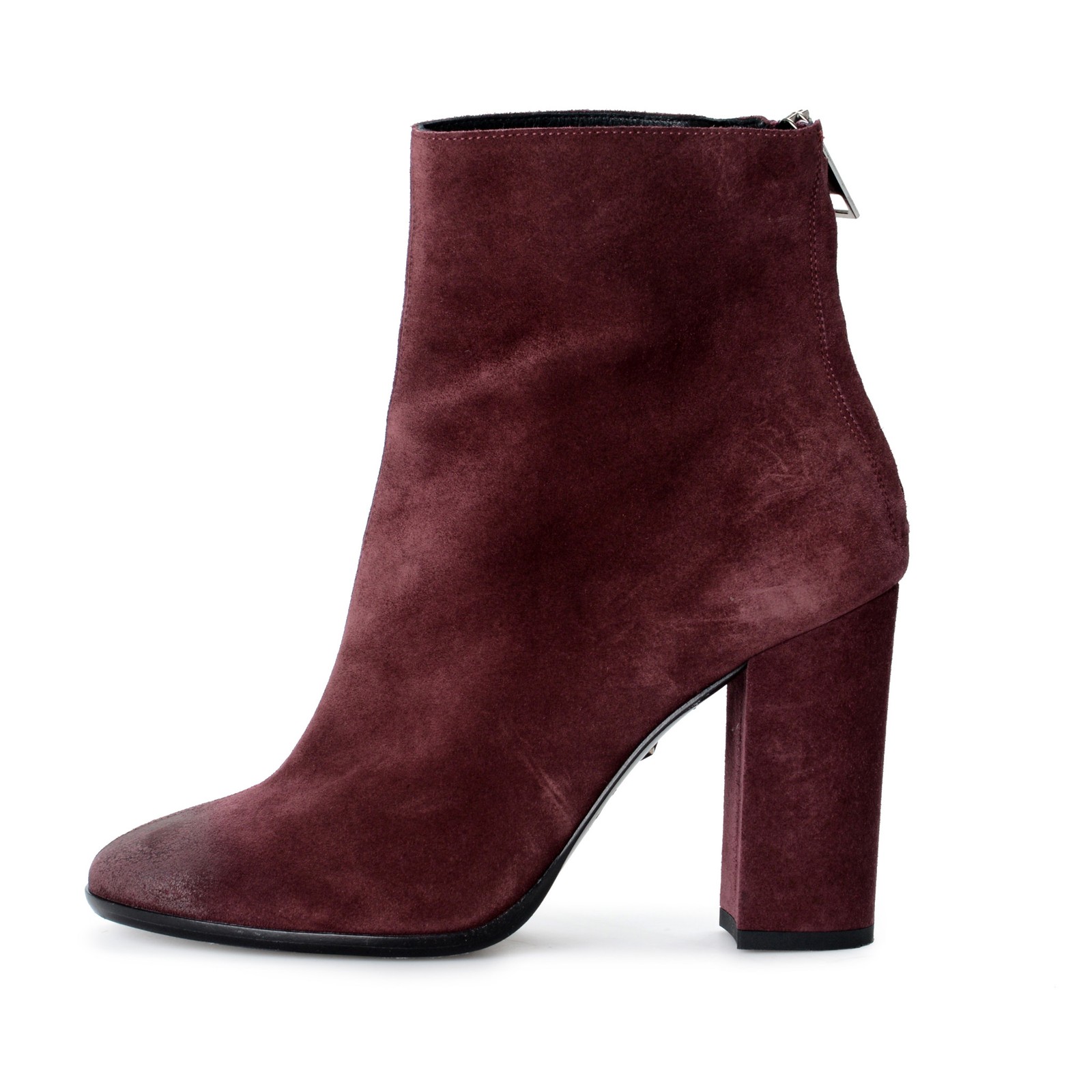 Just Cavalli Women’s Purple Suede Leather High Heel Boots Shoes US 9 IT 39