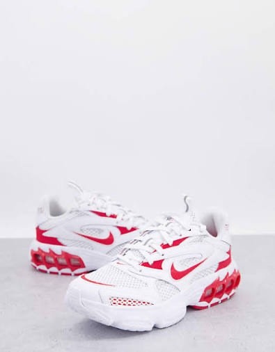 Nike Zoom Air Fire Women Sneakers White/University Red CW3876-101 Size 9W 7.5M