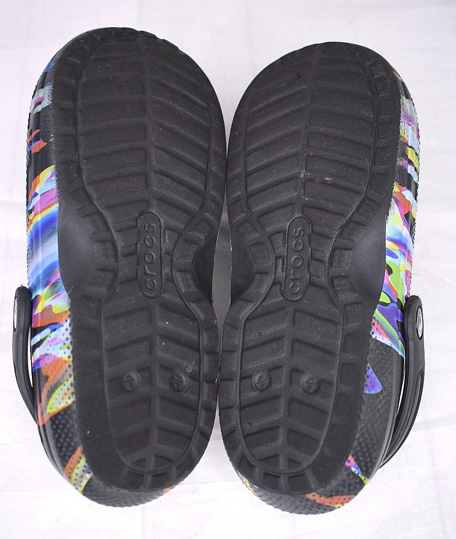 Crocs Unisex Fur Lined Clogs Multi Color Mystic 206706 Black Men 6 Women 8