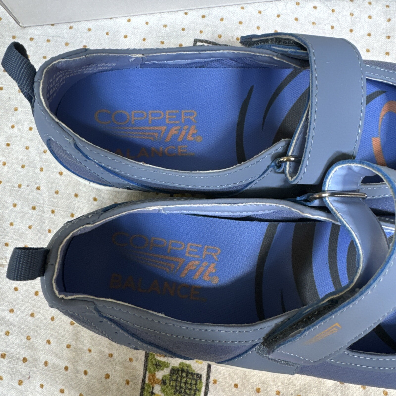 Copper Fit Womens Mary Jane Strap Blue Shoes Size 7 Medium (B,M) New W/Box