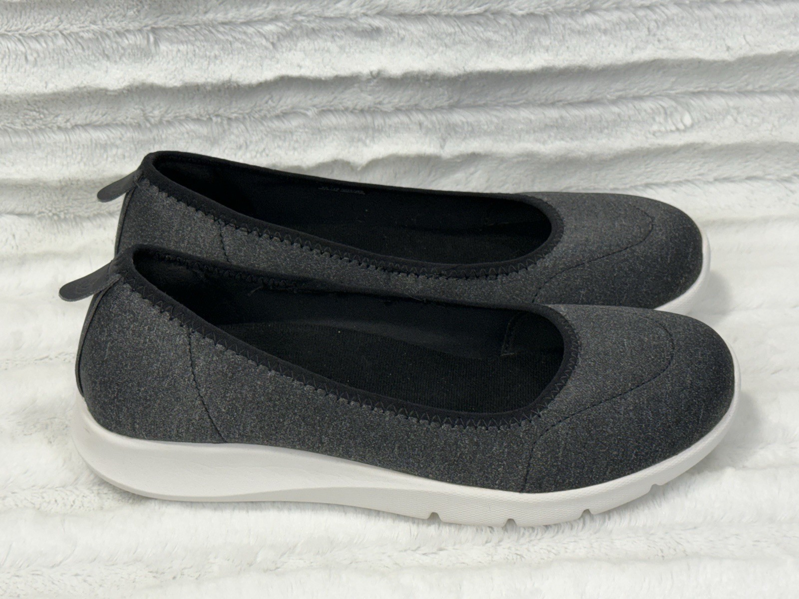 Spenco Daily Stretch Jersey Women’s Slip On Shoes Size 9D Black