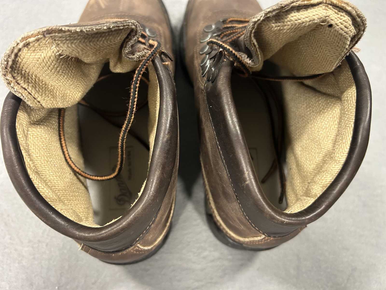 Vintage Danner Cross Hiker Boots Womens 6 Brown Leather GTX USA Hiking Outdoors