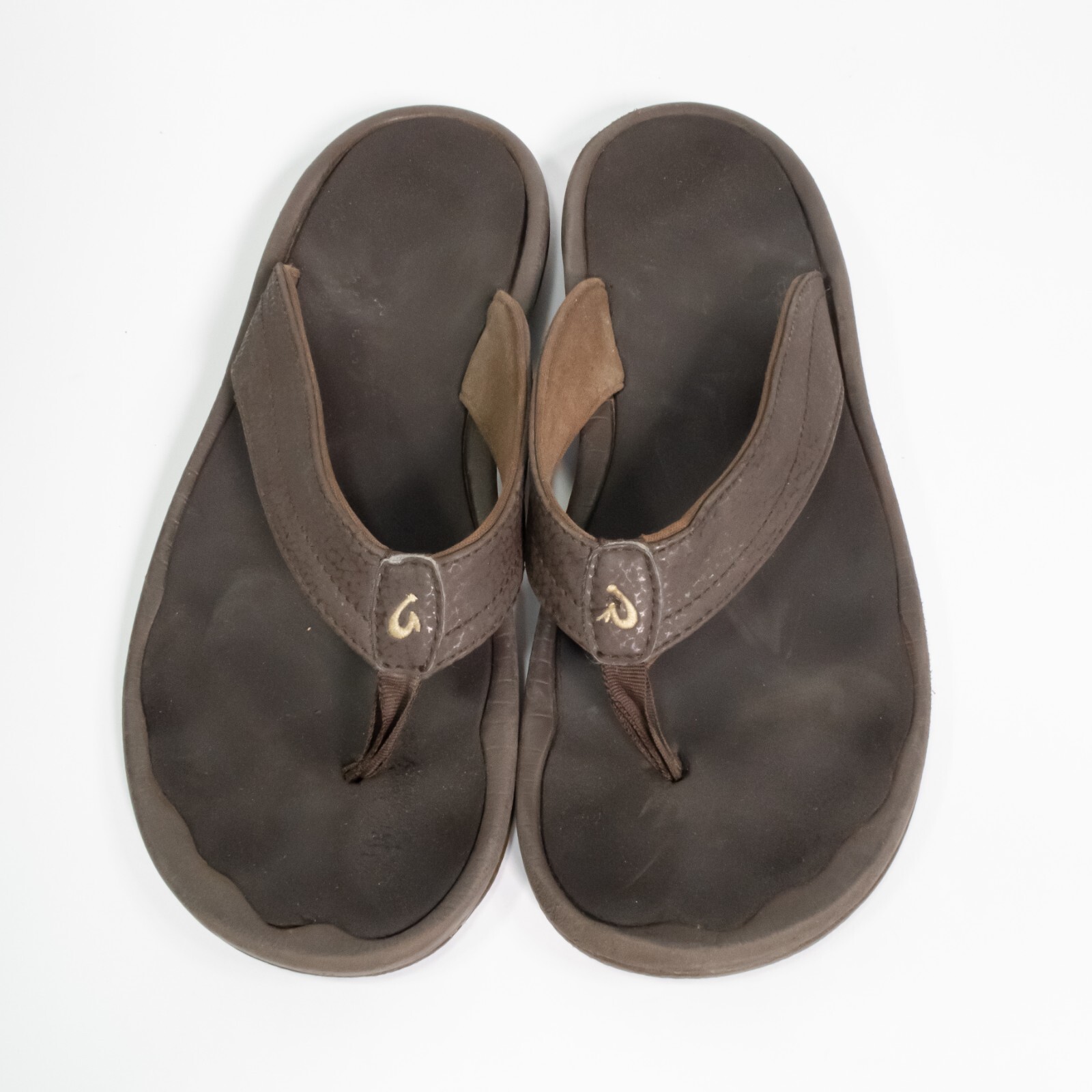 Olukai Ohana Dark Java Brown Comfort Thong Flip Flop Beach Pool Sandals Womens 7