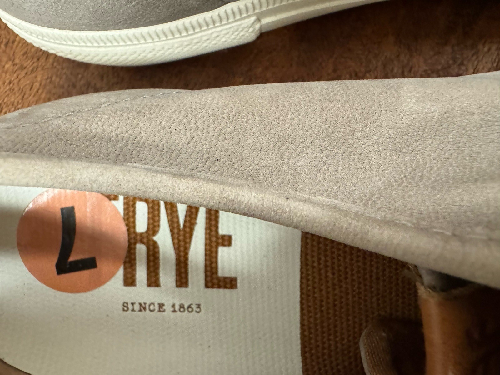 Frye, Woman, Tennis shoes, Gray-Brown, Size 7, Leather, Lace Up.!