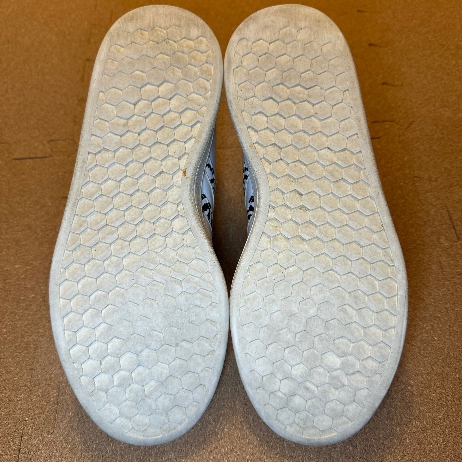 Adidas Grand Court Zebra Print White Leather Sneakers GZ0150 Womens 7.5