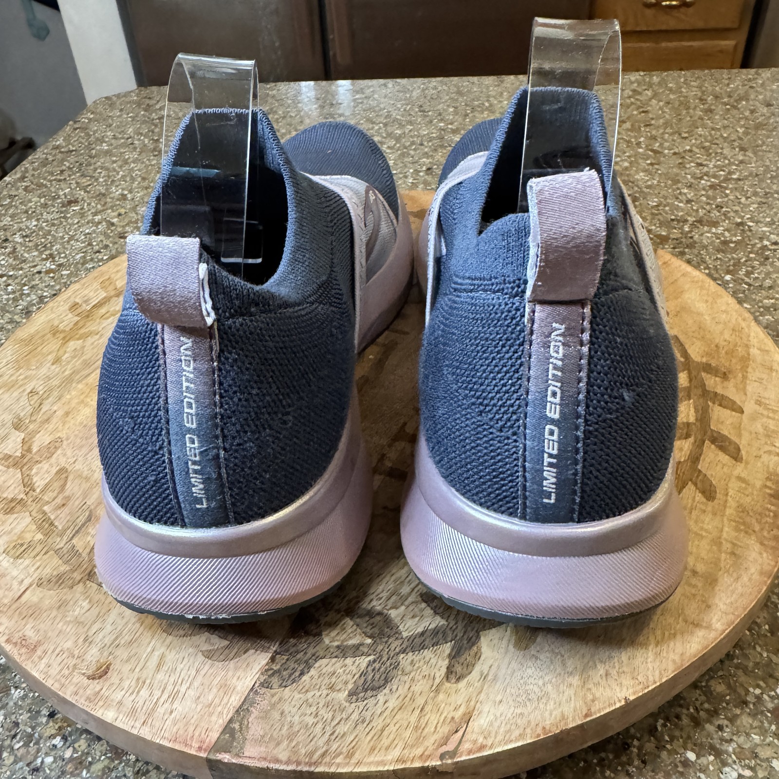 Brooks Levitate 4 LE Womens Shoes Size 11 Purple Gray Slip On Running Sneakers