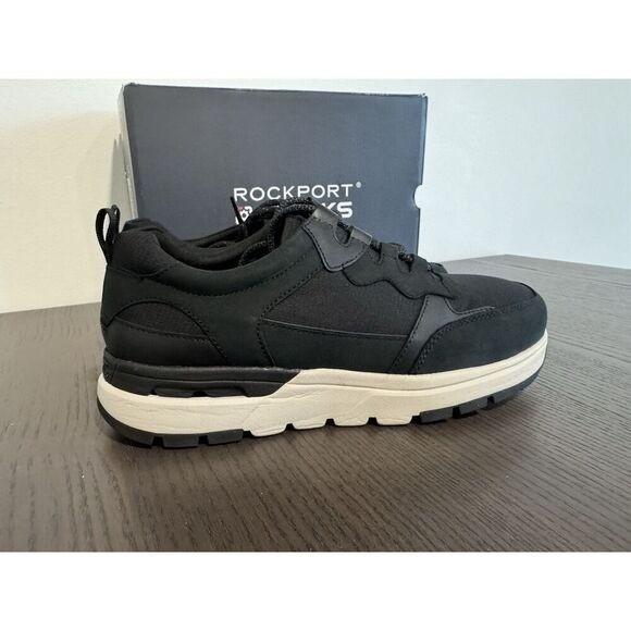 Rockport Pulse Tech Work Womens 7.5 M Black Composite Toe Safety Sneakers RK771