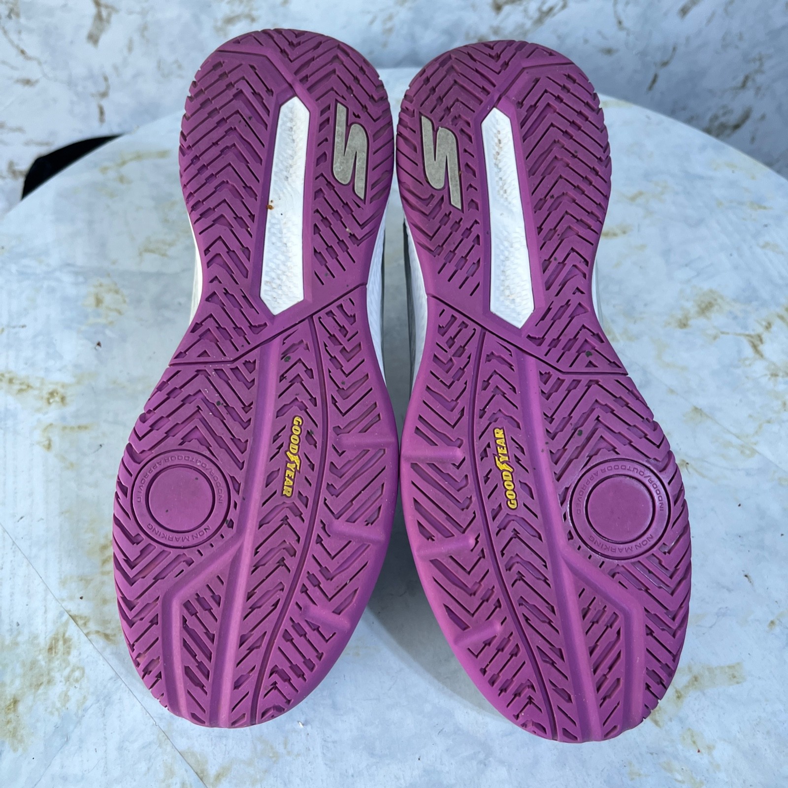 Skechers Viper Court Womens Size 10 Tennis Shoes Gray Purple Pickleball Sneakers