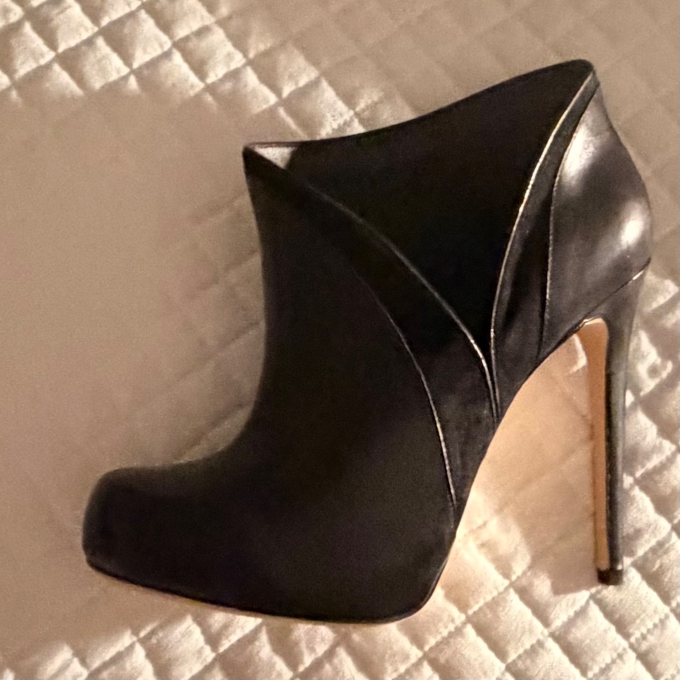 Alejandro Ingelmo Grace Boot Black Calfskin Leather Womens 11 New In Box Italy