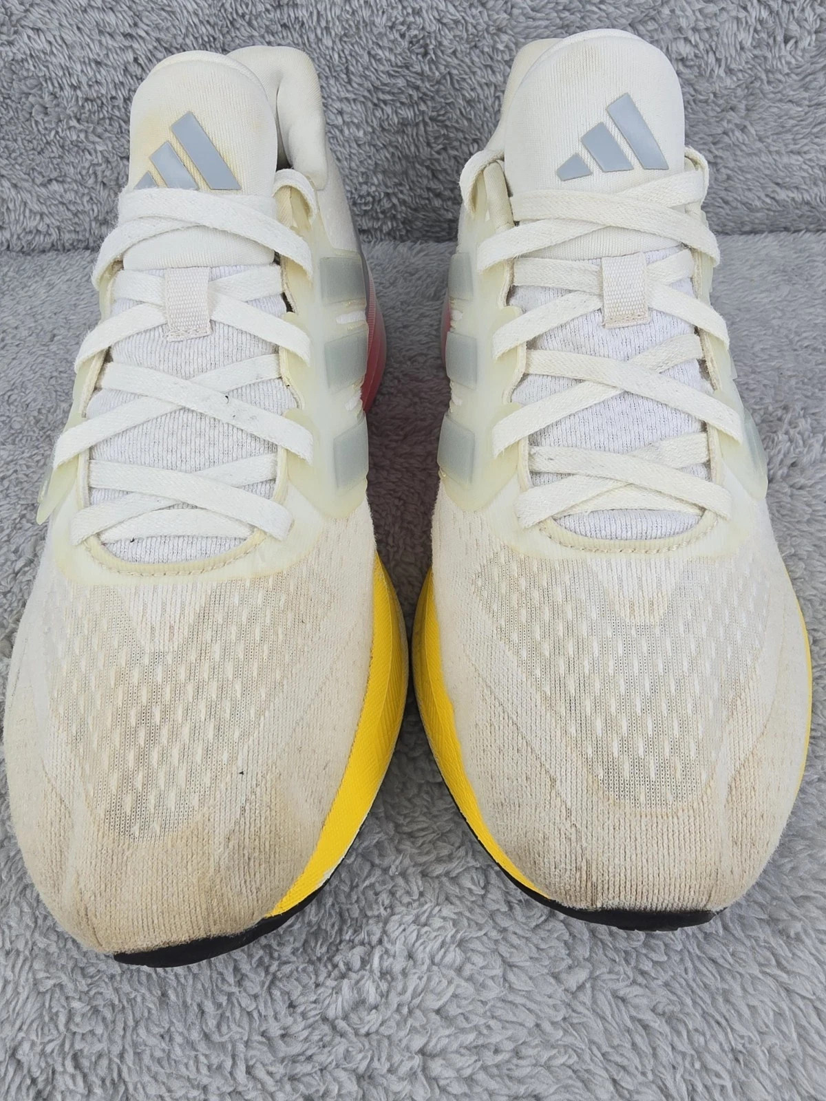 Adidas Womens Runfalcon 5 White Running Shoes Sneakers Size 6