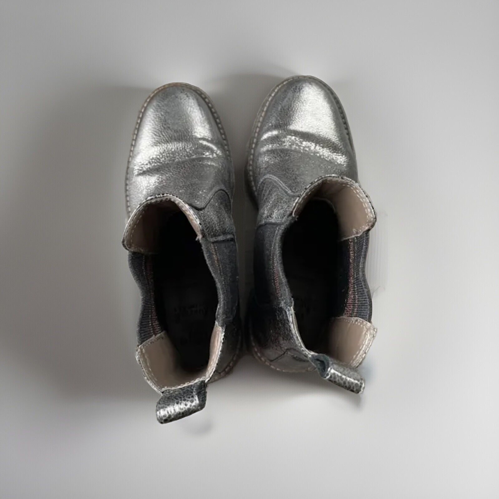Brunello Cucinelli Broken Glass Leather Boots Size 36.5 Cashmere 6.5