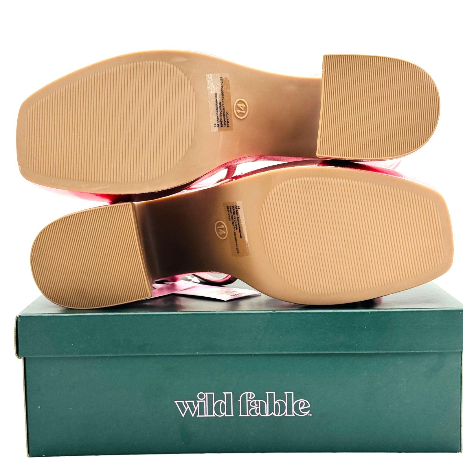 Wild Fable Pink Strappy Platform 4″ Astro Heels w/ Memory Foam Womens Sz 14 NIB