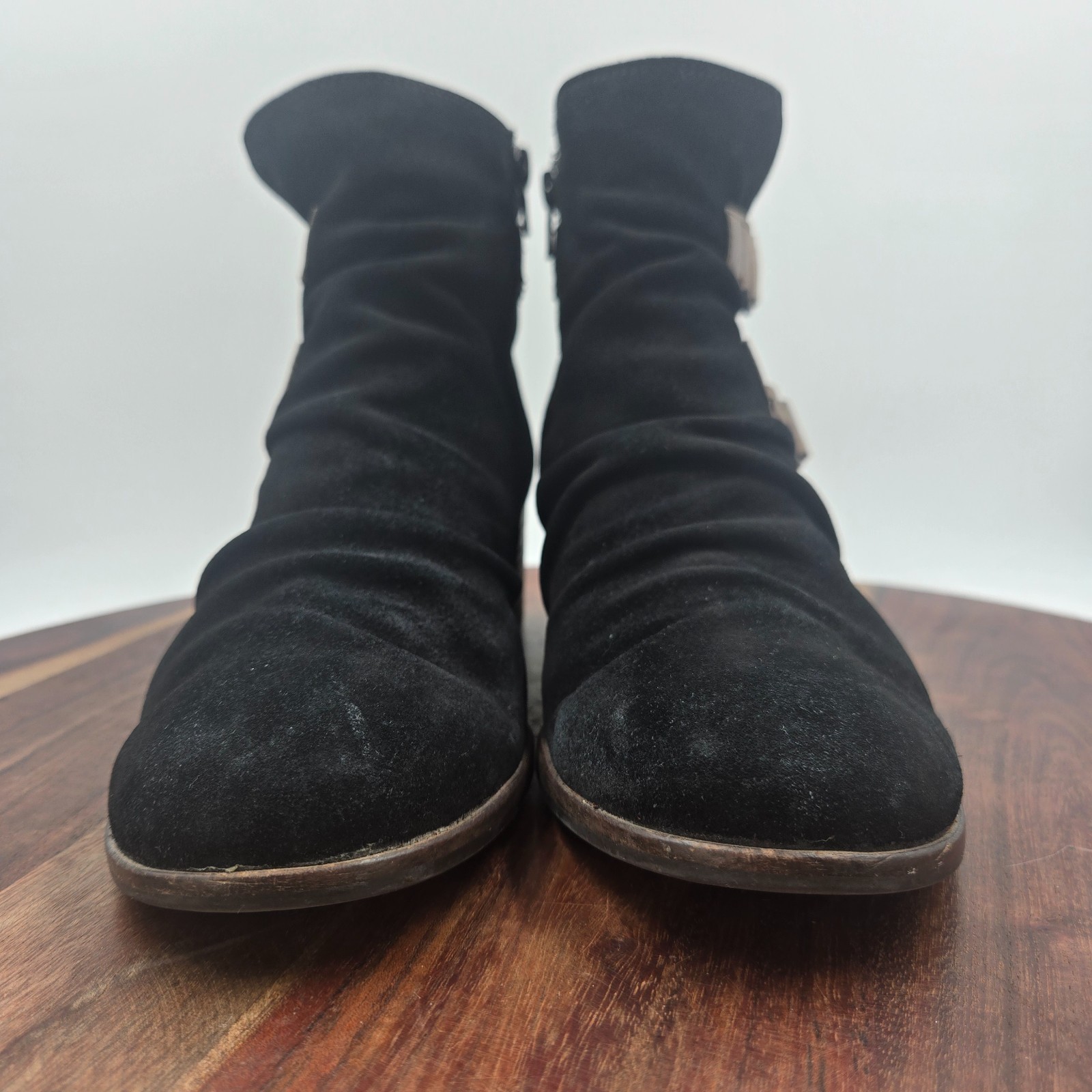 Paul Green Newbury Boots Women’s 5.5 UK / 8 US Black Brown Suede Slouch Booties