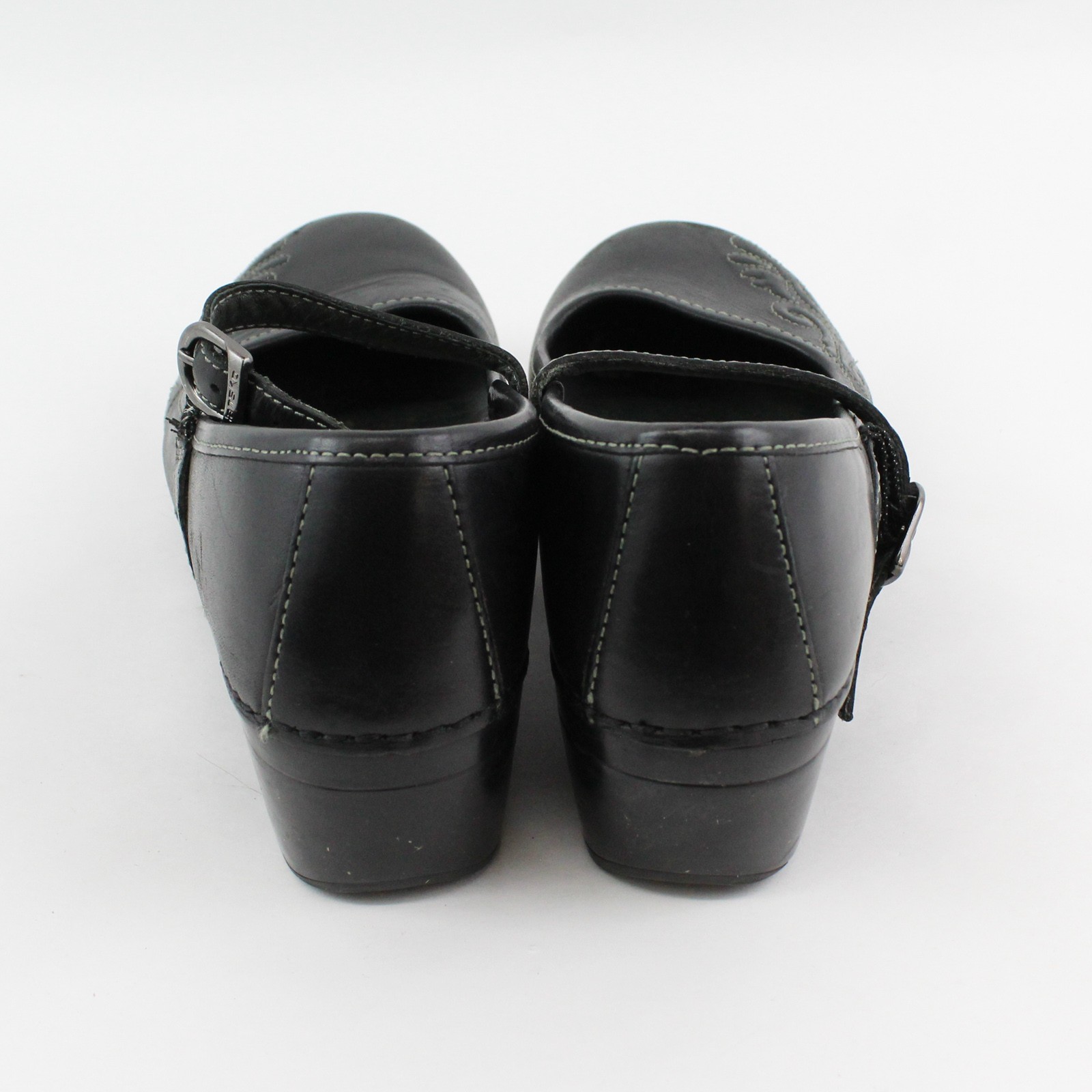 Dansko Black Leather Savannah Mary Jane Clogs Women’s Size 7.5-8, 41