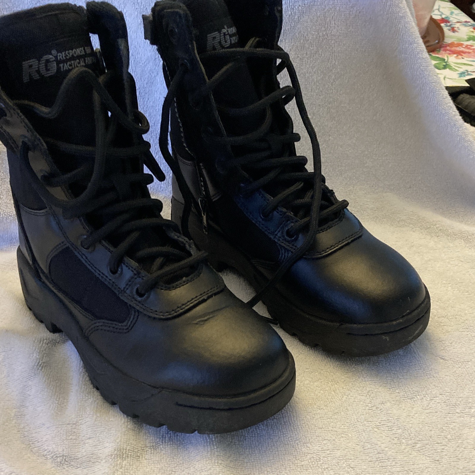 Response Gear Tactical Footwear Side Zip II Black Non-Slip Boots Women’s 6