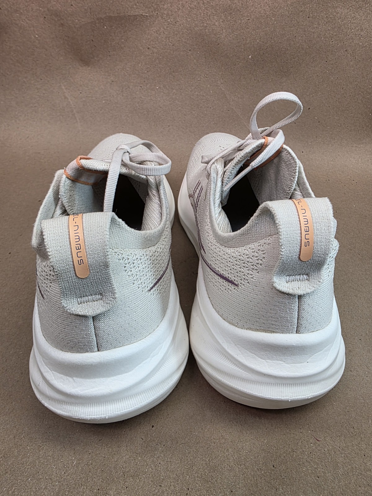 Asics Gel-Nimbus 26 Womens 8.5 Shoes Beige Running Sneaker Gym 1012B693 Walking