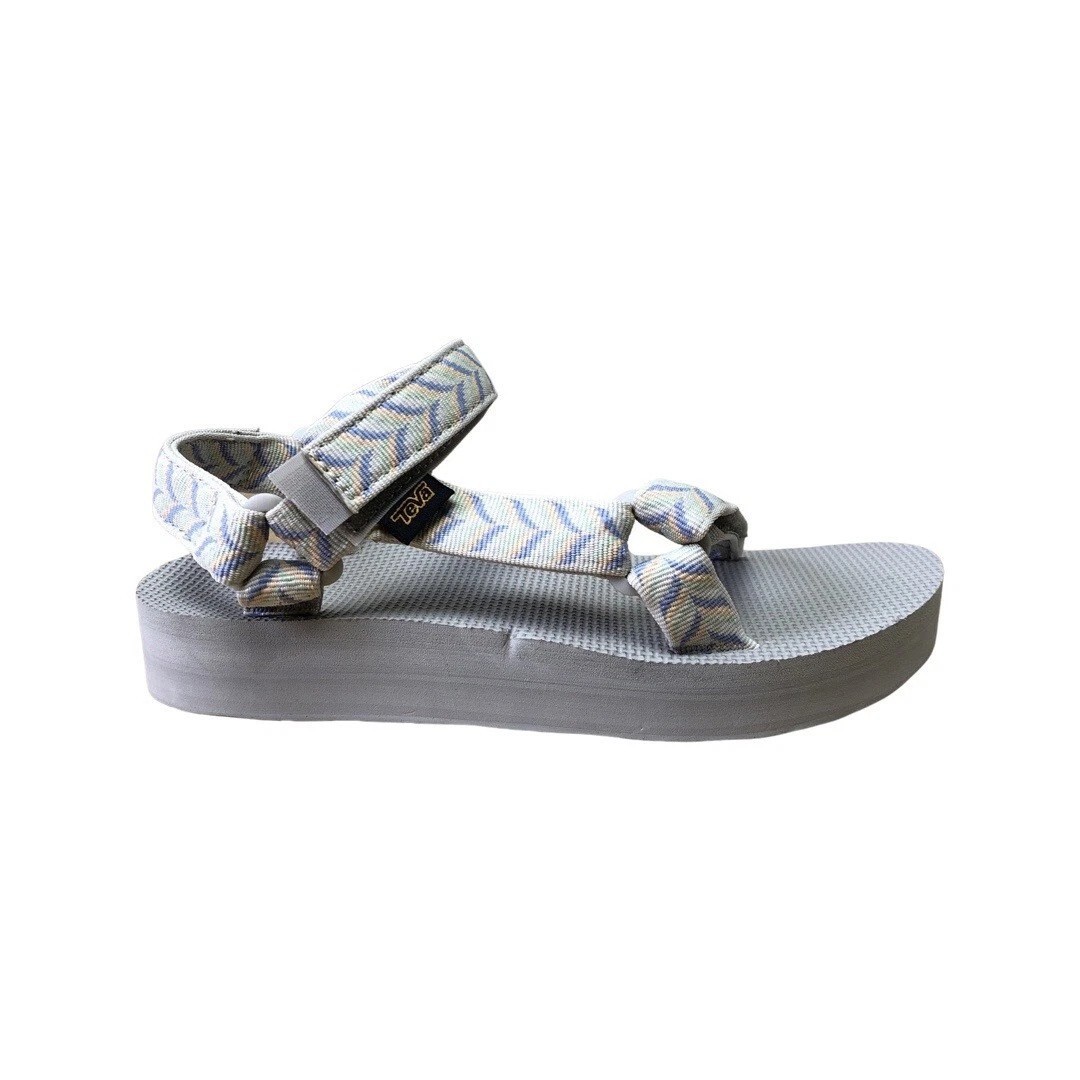 Teva Womens Midform Universal Platform Sandal 1090969 Retro Geometric Birch Sz 9