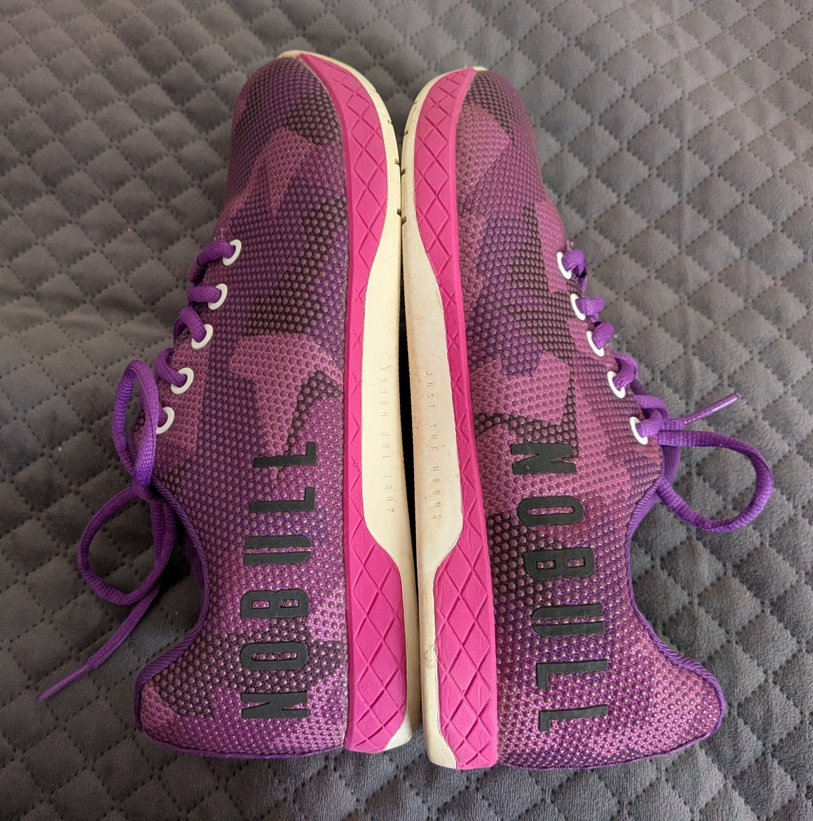 Nobull Unisex Trainers Workout Shoes Camo Purple Women 8.5 Men 7