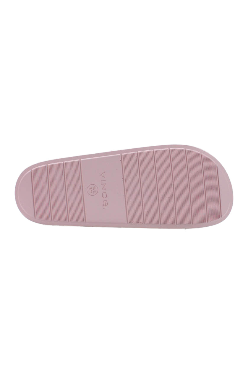 Vince Unisex Adults Solid Slide On Sandals Pink Size W9 M7