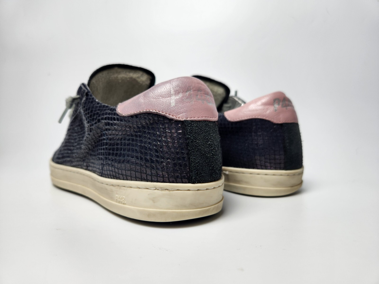 P448 Shoes Womens 7.5 John Sneakers You Can Surf Later Navy Blue Pink
