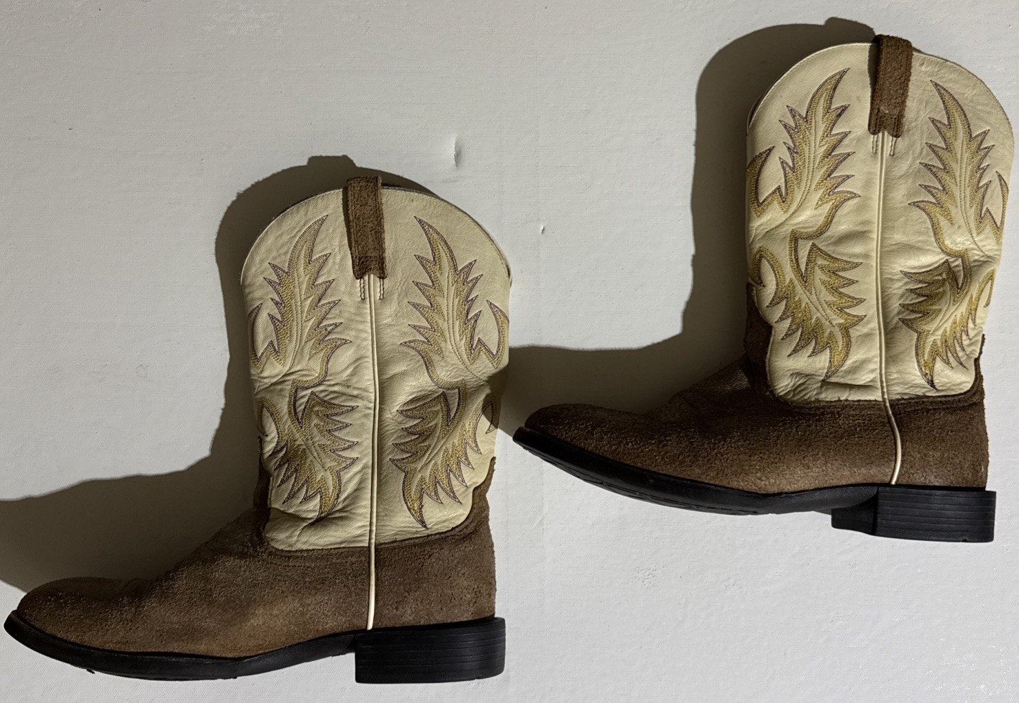 Ariat Heritage ATS Western Brown Leather Boots 10009545 Womens Size 9B