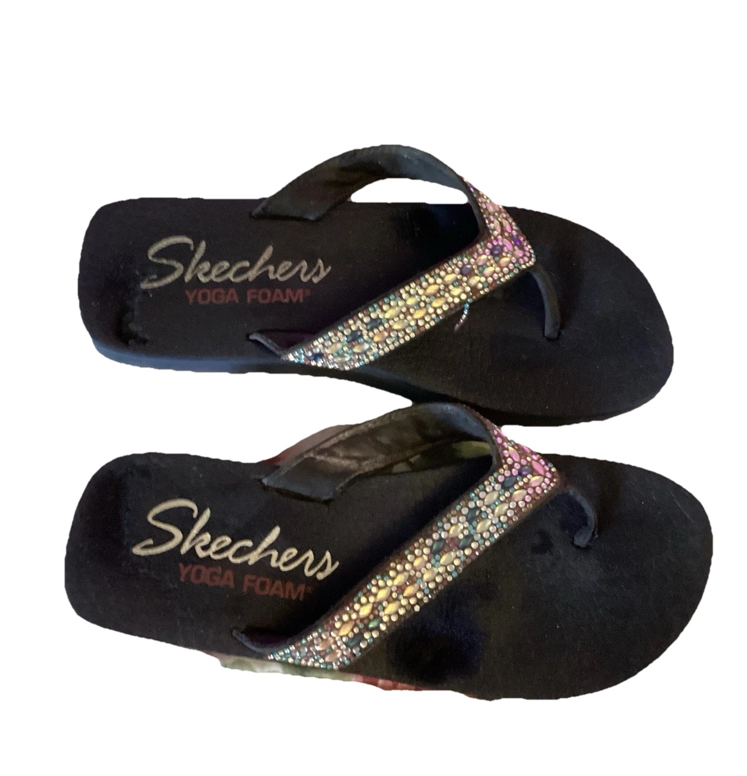 Joe Boxer Sparkly Flip Flops Women’s Size 8 1/2