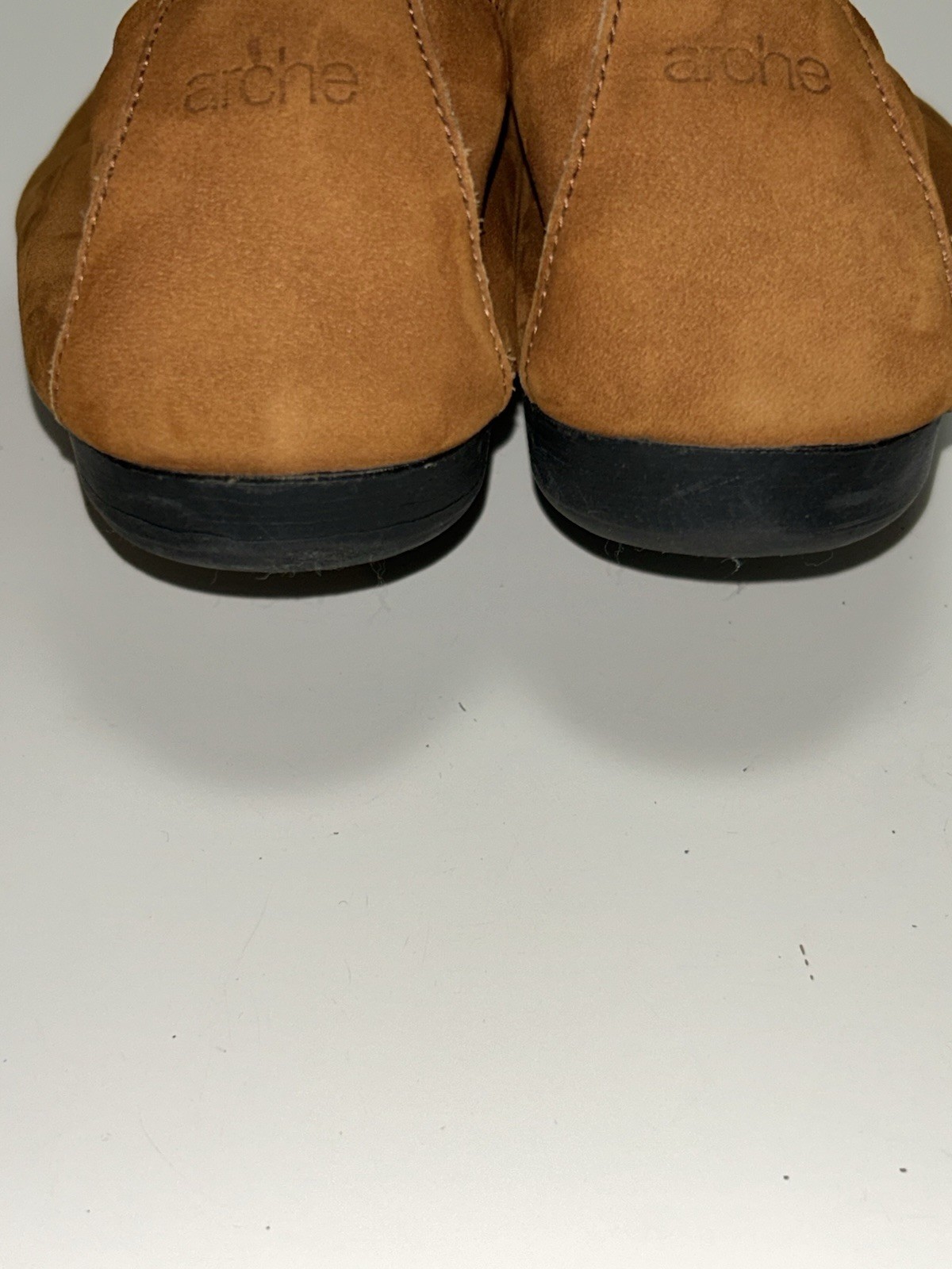 Arche Laius Ballerinas Orange Neya Nubuck Leather Flats Made In France 39 8