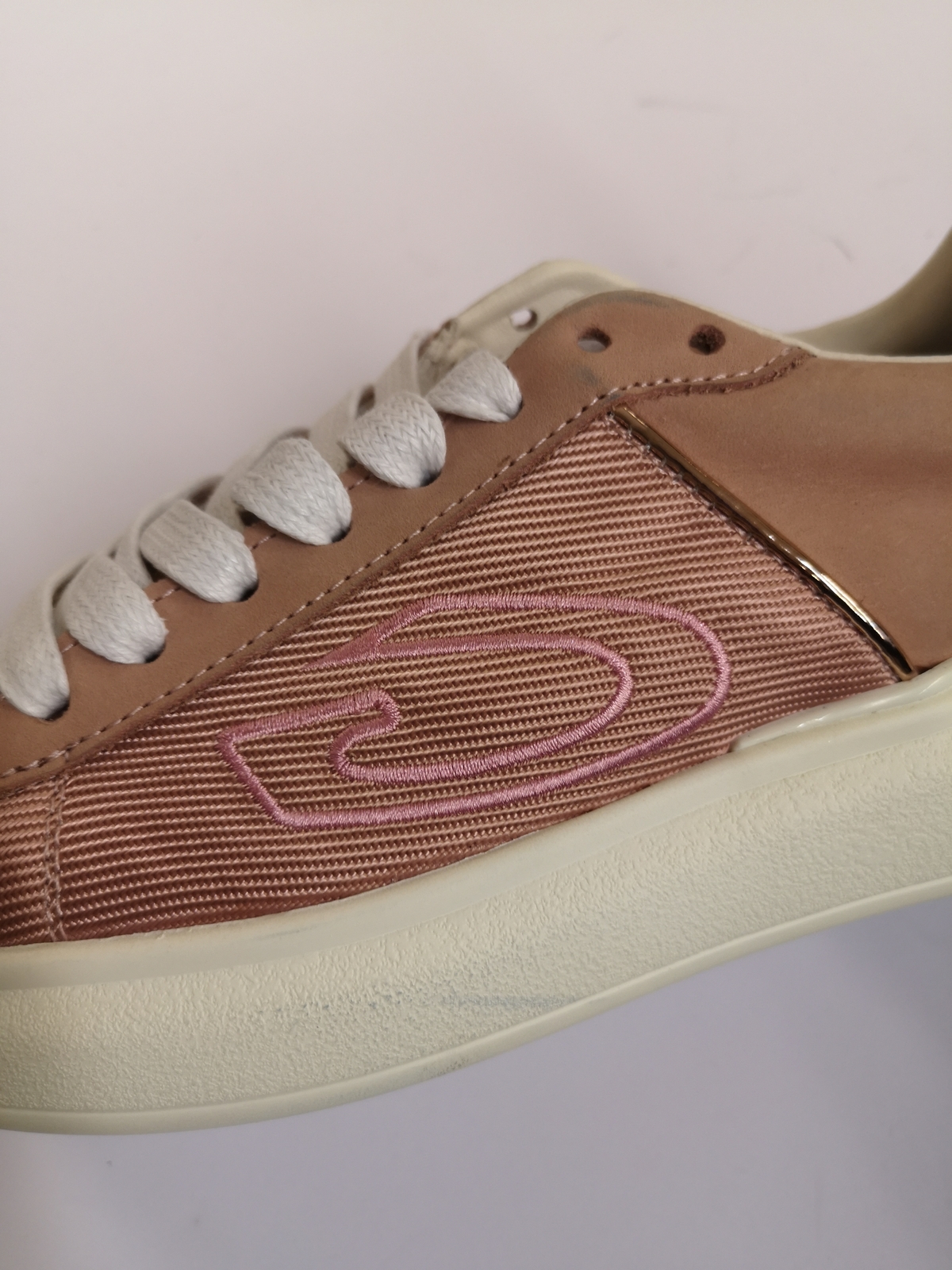 RRP€135 ALBERTO GUARDIANI Leather Wedge Sneakers US6 UK3.5 EU36 Logo