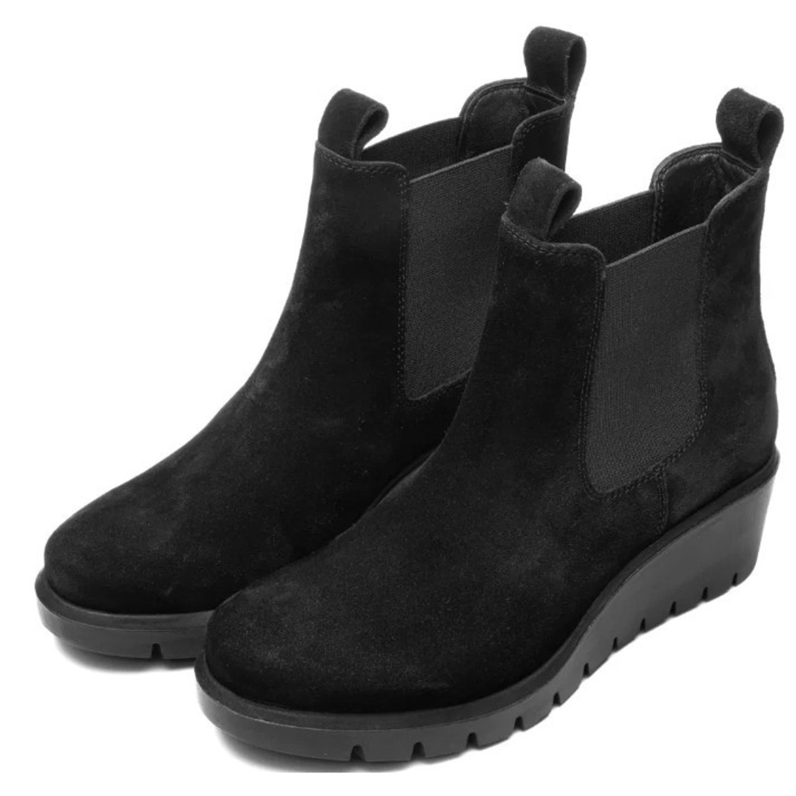 Ara Cascade Black Suede Chelsea Ankle Boots Womens UK 7.5 US 10 New $230