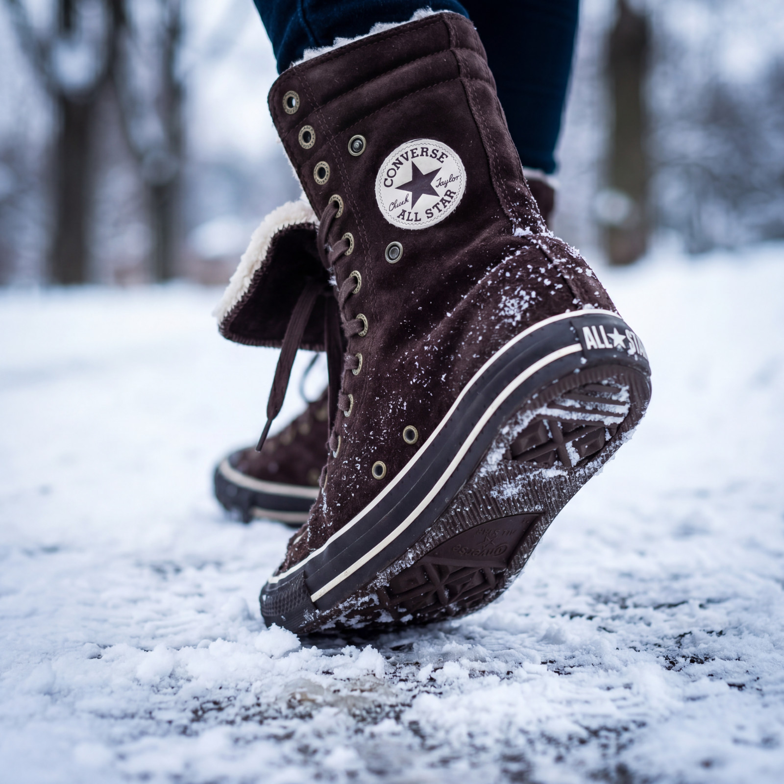 CONVERSE Brown Winter Boots – Lined Street & Outdoor Ready Casual Vibe