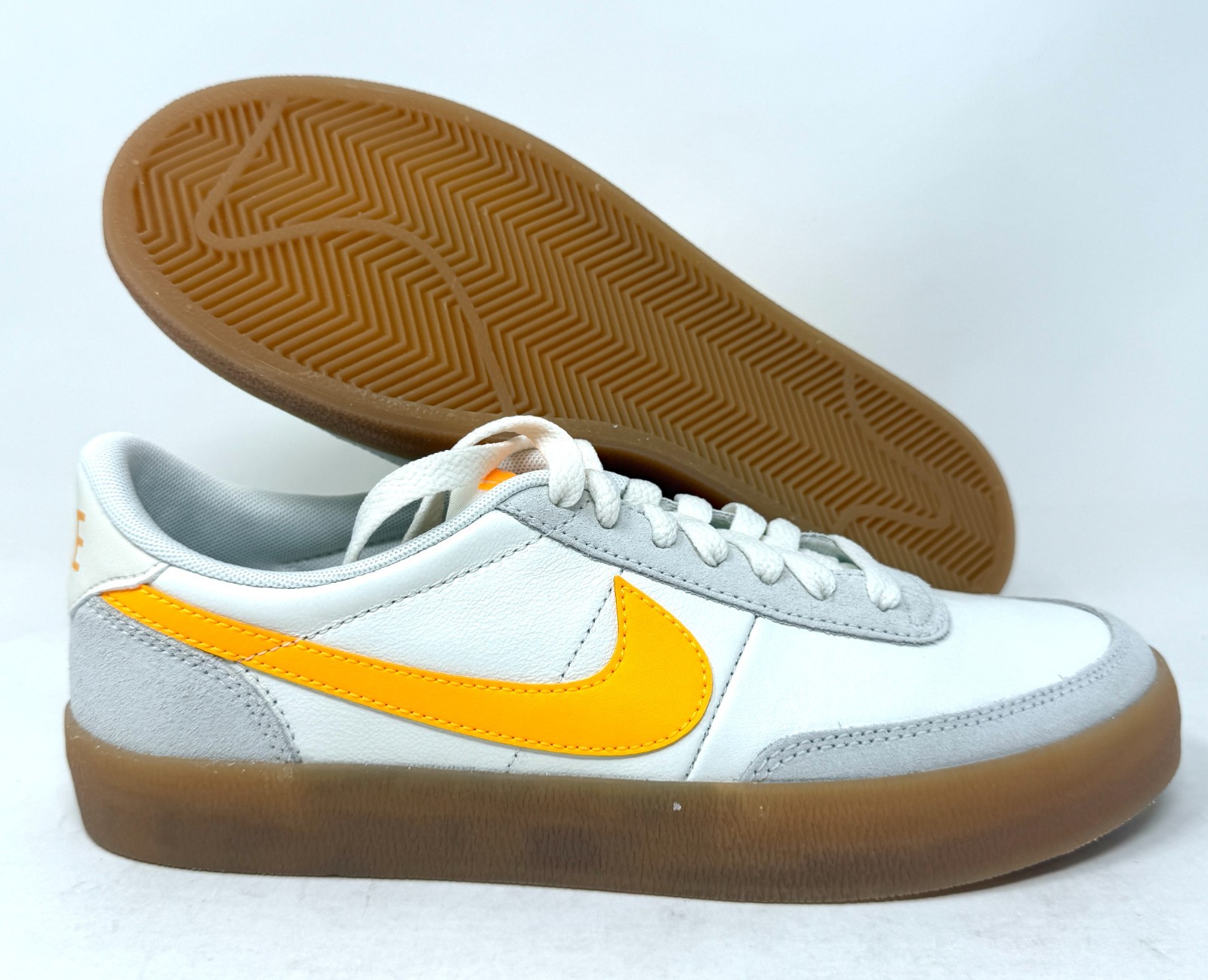 Womens Nike Killshot 2 Leather Tennis Shoes Sail Laser Orange Gum 432997-125