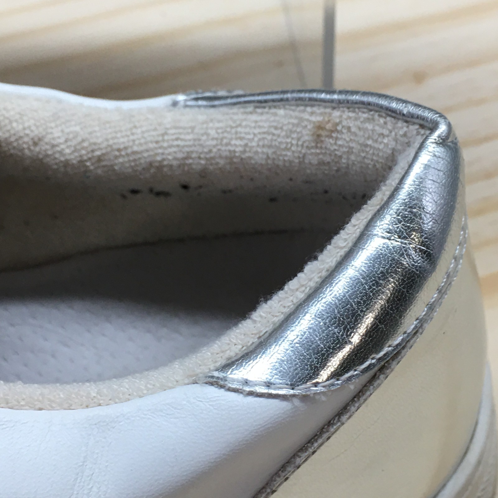 Steve Madden Sneaker Womens 8M White Rezume Round Toe Laced Up Casual Leather