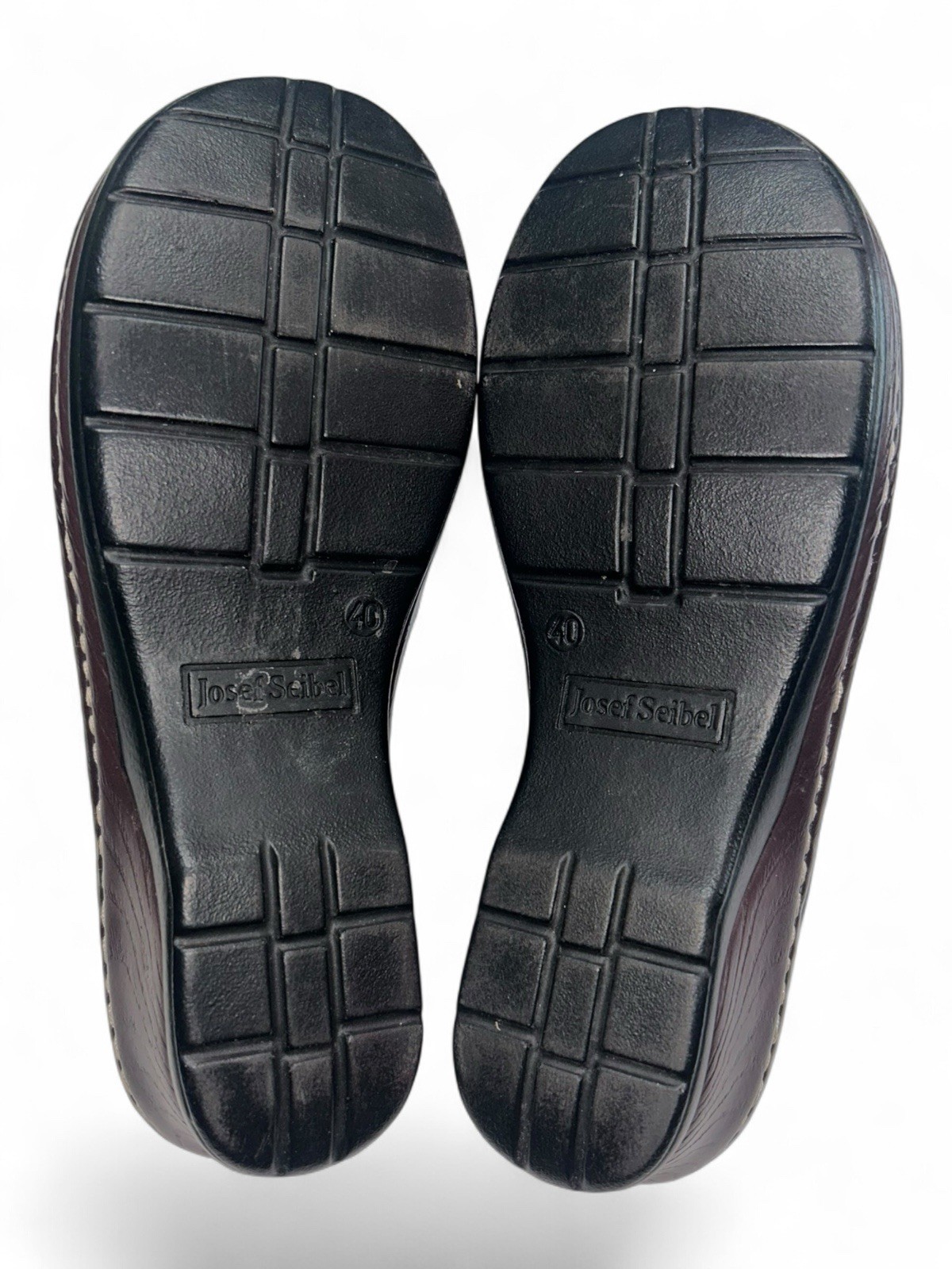 Josef Seibel Catalonia Mules Clogs Navy Blue Leather 9 EU 40 Slip On Comfort