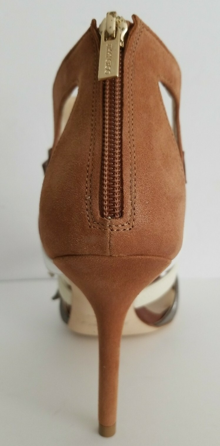 $1000 JIMMY CHOO BUBBLE GLADIATOR MULTI BUCKLE LOGO SANDALS EU 39.5 I LOVE SHOES