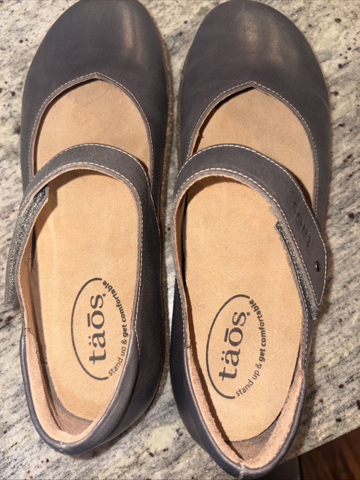 Taos Black Ultimate Mary Jane Grey Women’s EU 41 US 10-10.5 Never Been Worn