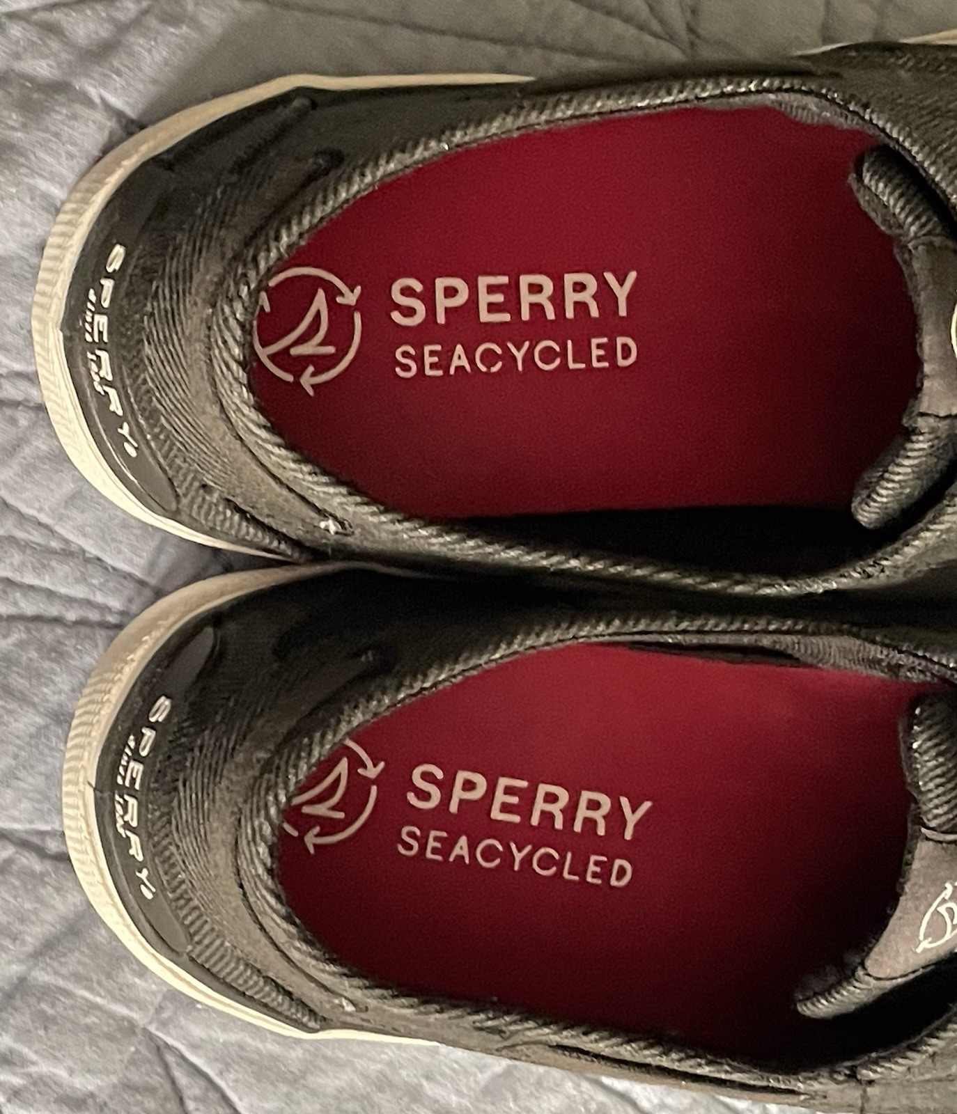 Sperry Pier Wave BT Twll DarkGrey/Black Slip-OnWomen’s Size 8