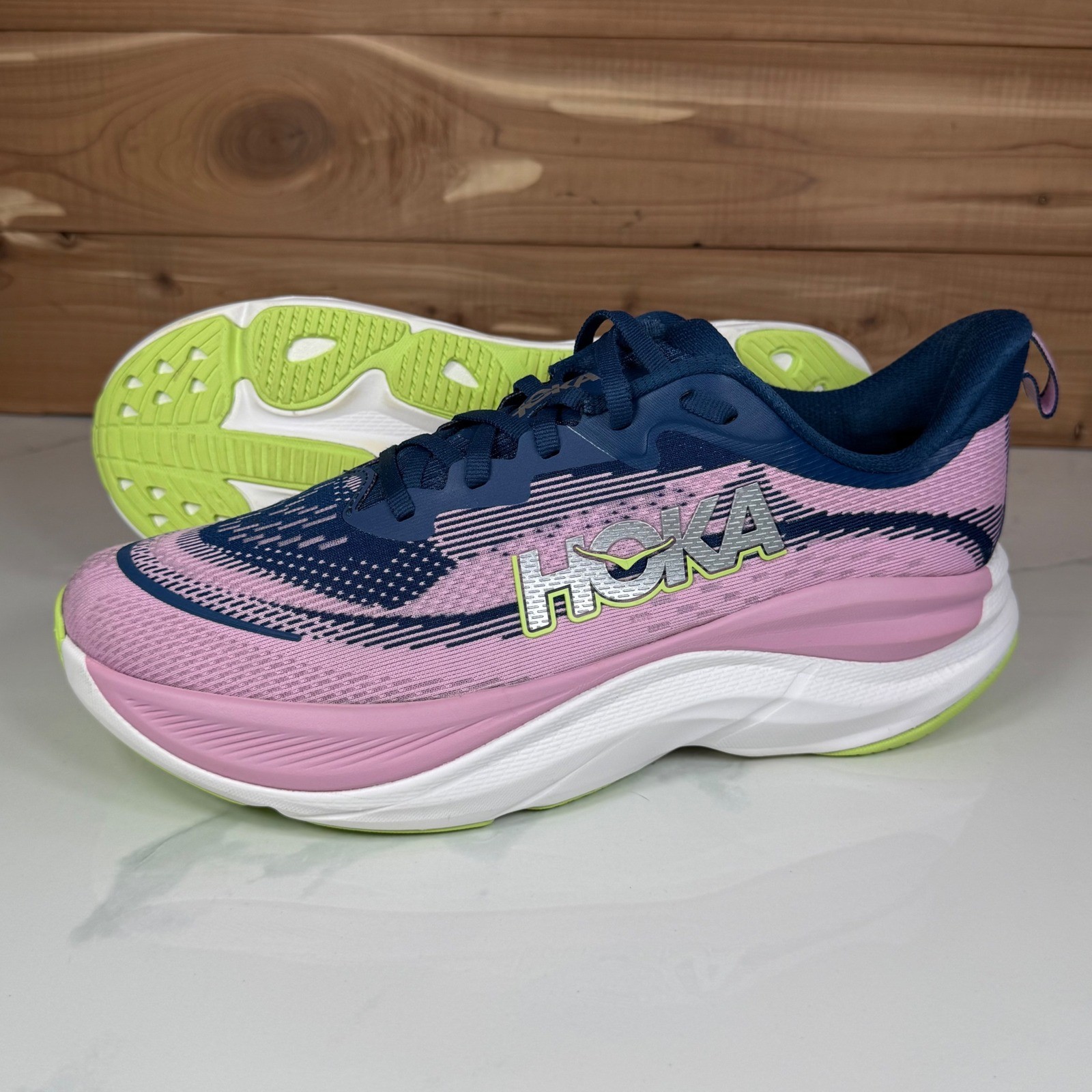 Hoka Skyflow One One Running Shoes Midnight/Pink Twilight 1150942 Women’s 10B