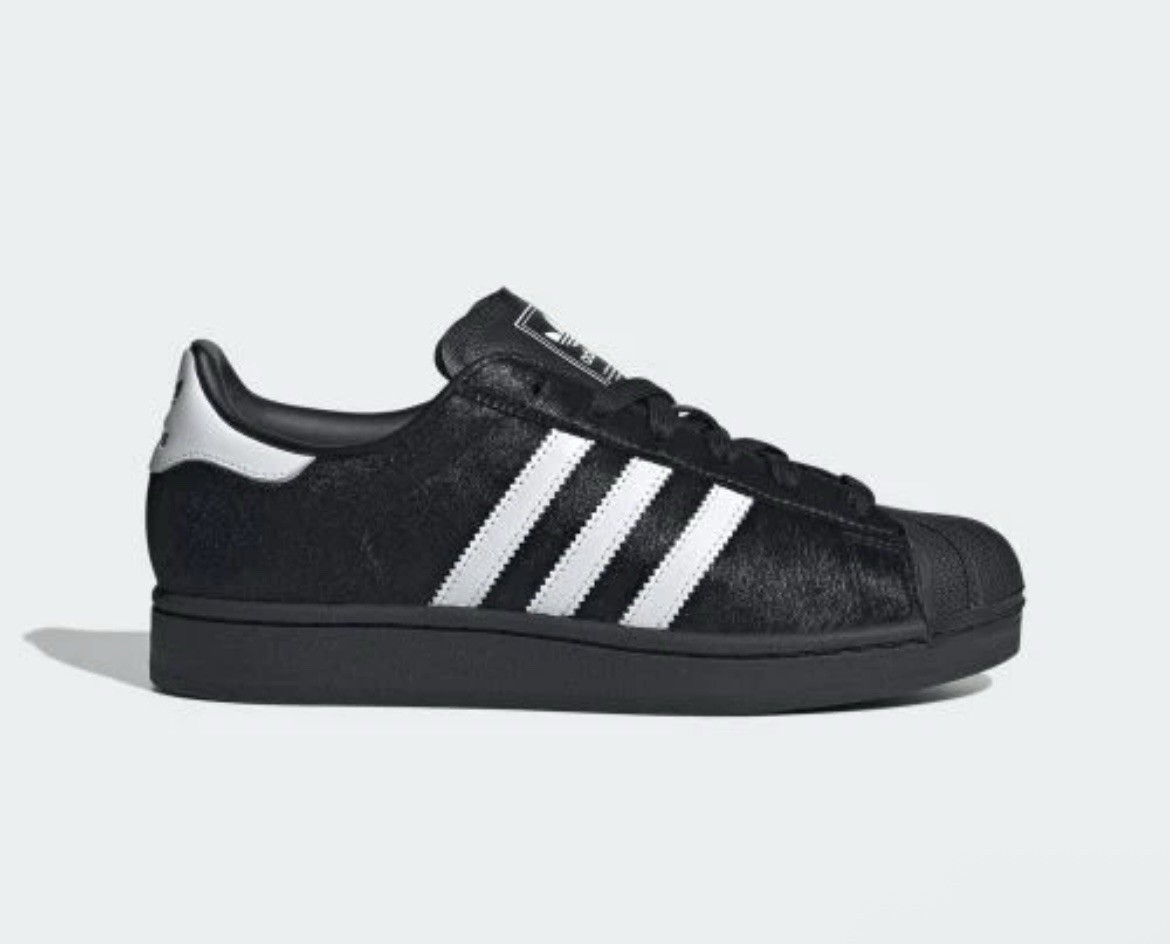 Adidas Superstar 2 “Black Pony Hair” JH9475 White Cloud Women’s Sneakers NEW
